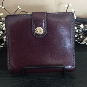 Vintage Bosca Burgundy Leather Wallet